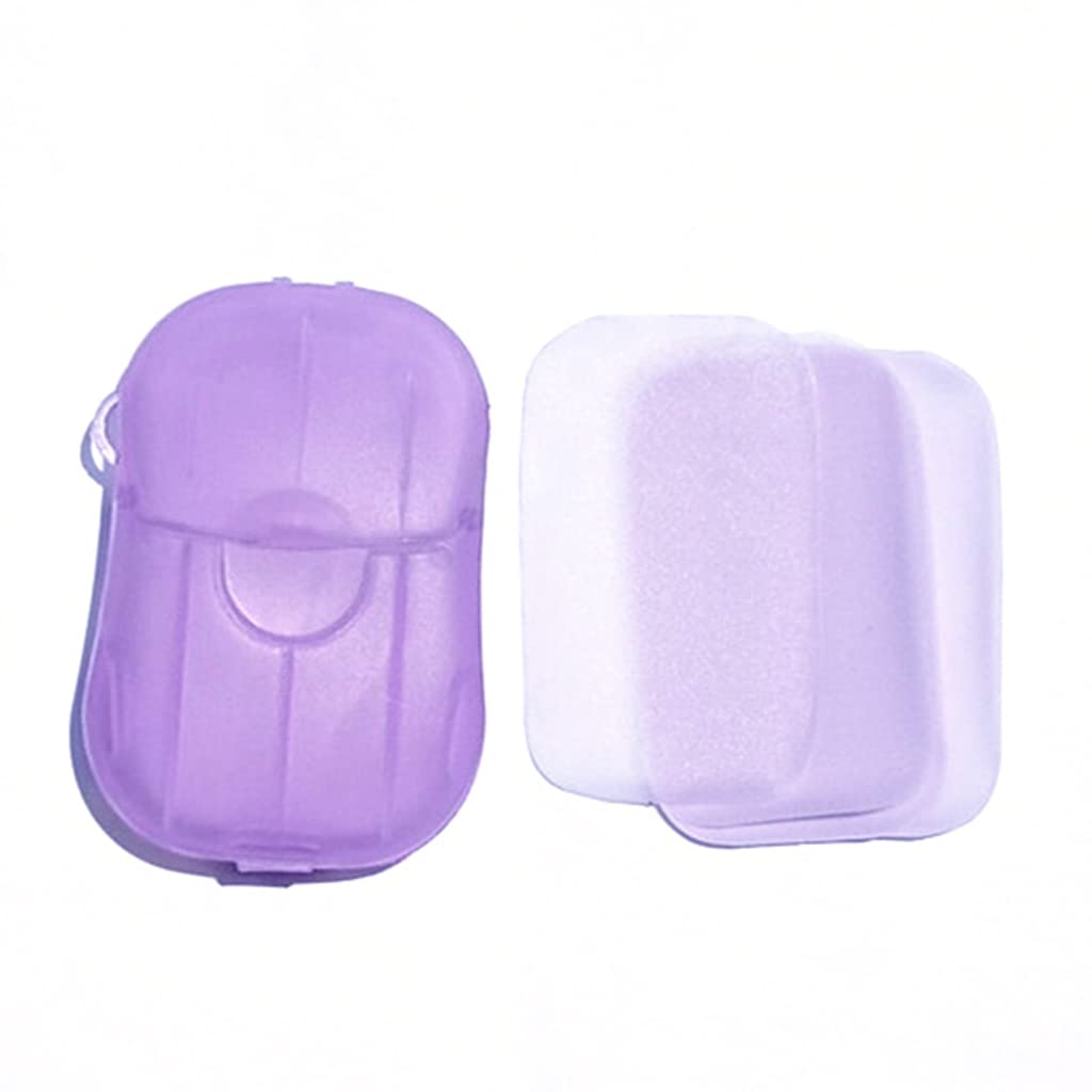 YUZIMEI Soap Paper Sheets, 6 Boxes/120 sheets Soap Paper Sheets Portable Disposal Travel Scented Wash Hand