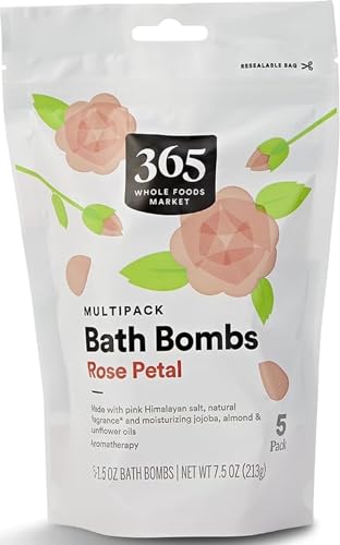 365 by Whole Foods Market, Bath Soak, Rose Petal with Himalayan Salt, 5 Count