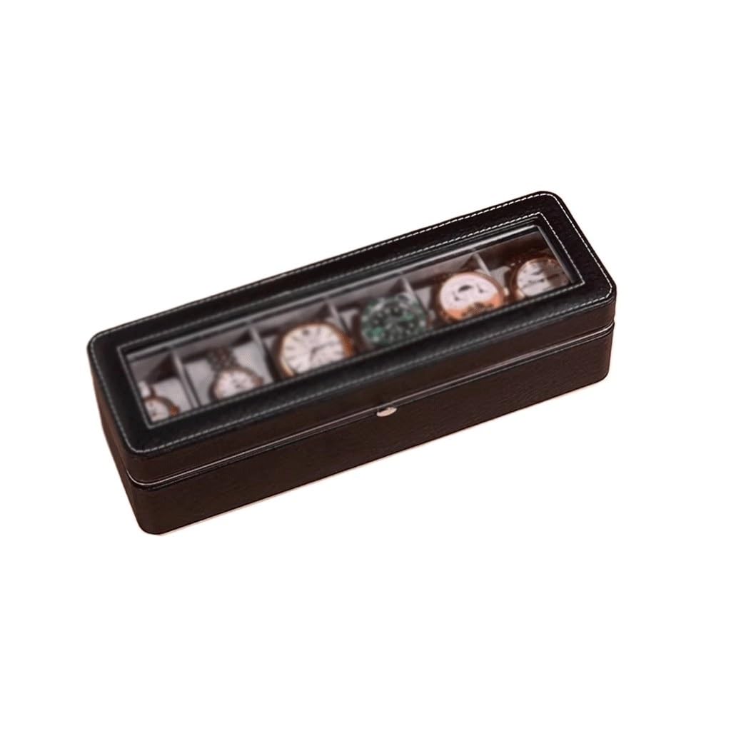 ANVLOJRIH Watches Box Six-position Watch Storage Box Jewelry Box Watch Display Box Gift Box Watch Box