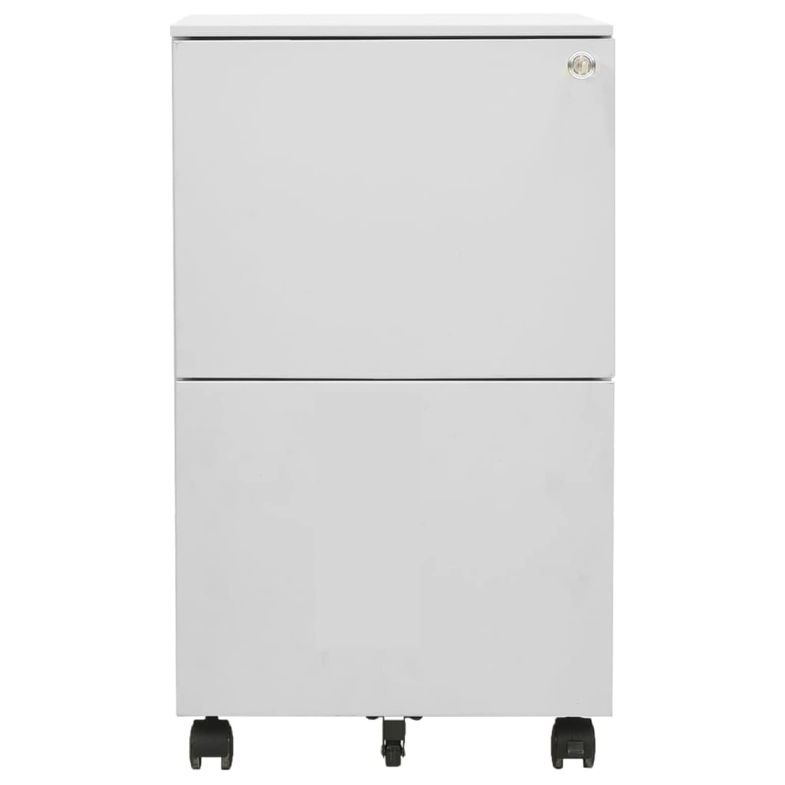 GuyAna Schedario Mobile Grigio Chiaro 39x45x67 cm in Acciaio,Schedario,Schedario da Ufficio,Mobiletto per Documenti