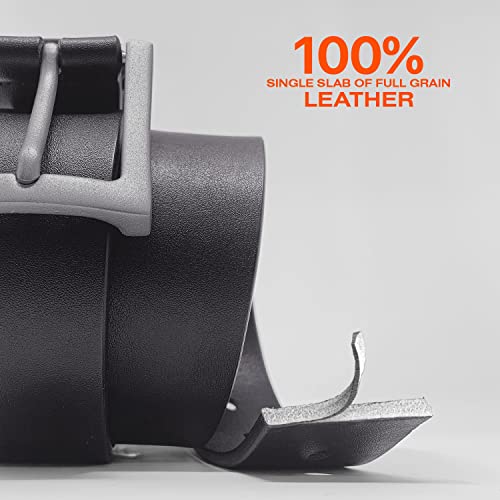 Marino Avenue Men's Belts 100% Leather Casual Jean belt 1.5" Wide Full Grain - Elegant Gift Box2