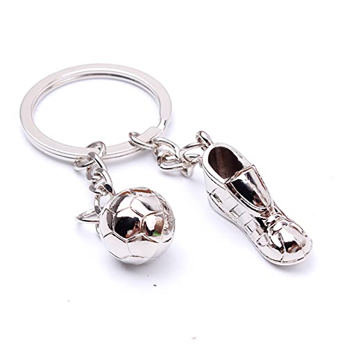 ARFUKA Keychain Football and Shoes Pendant Keyring Metal Key Ring Charm Jewelry Christmas Birthday Gift Key Chain Key Ring Holder for Men and Women