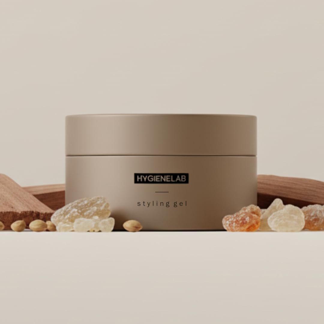 - Men's Hair Gel - EWG Verified, Strong Hold, Matte Finish, Weightless Texture, Sandalwood Scent, Non-Toxic Clean Formula, Suitable for All Hair Types