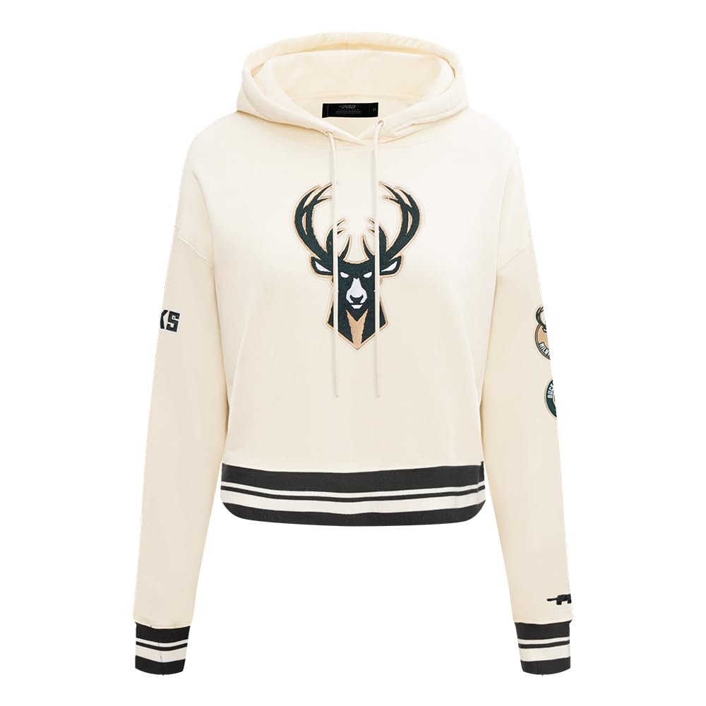 Sudadera corta Pro Standard NBA Retro con capucha y acabados en canalé para mujer 8