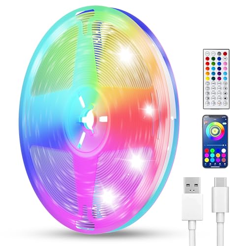 Tira de luces LED inteligente RGB 50 pies con control por app miniatura 1