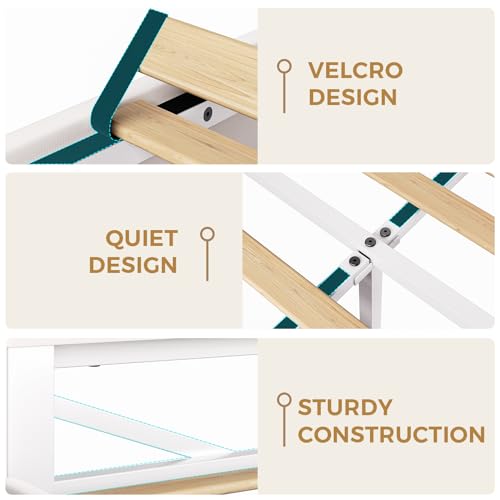 Image of Beige Twin Size LED Bed Frame with Storage Headboard, Upholstered Velvet Princess Bed for Girls with 5 Charging Ports (USB-C & AC), Hidden Privacy Compartment, Sturdy Aluminum Frame & 1 Silent Drawers