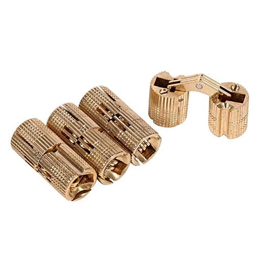 Löp gångjärn, dold gångjärn, skåp gångjärn koppar, för bord för husvagn bänkskiva (12mm)