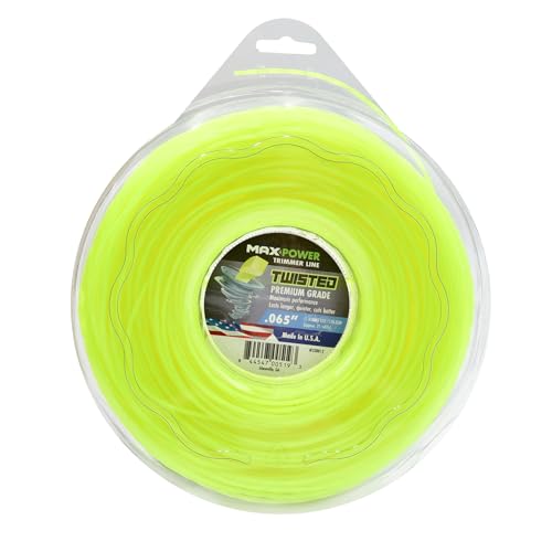 MaxPower 338812 .065-Inch Premium Twisted Trimmer Line, 420-Foot Length,Yellow