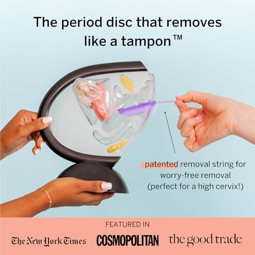 Image of Pixie Menstrual Disc for Feminine Care - Ranked 1 for Best Tampon Alternative Period Disc - 100% Medical-Grade Silicone - Removes Like a Tampon - Wear 12 Hours - Capacity of 7 Tampons (Large)
