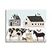 Stupell Industries Minimal Farm Animals Barn and Home, Design by Victoria Borges