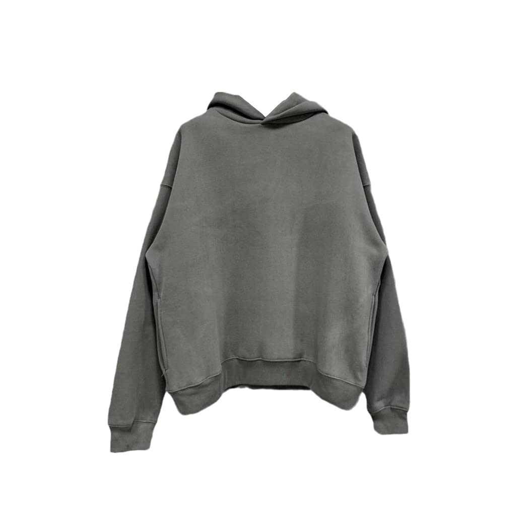 Sweat à capuche surdimensionné unisexe - Pull ample coton velours taille M - 5