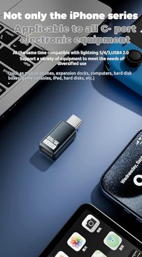Image of Tobo USB C Adapter PD 240W 80Gbps for Thunderbolt 5 /4 /3, Male to Female Extender USB4 2.0 L Shape Connector with 8K@60Hz 120Gbps Video for P-ad, Book(TD-1552CC)