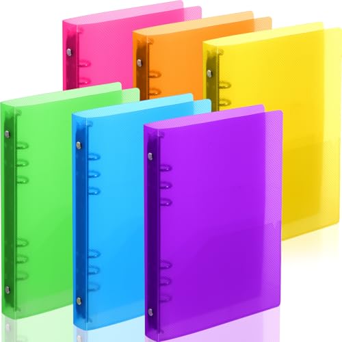 Classeur A5 à 6 anneaux Fulmoon lot de 6 organiseurs rechargeables à paillettes