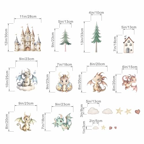 Vinilos Decorativos Dragón para Habitación Infantil miniatura 4