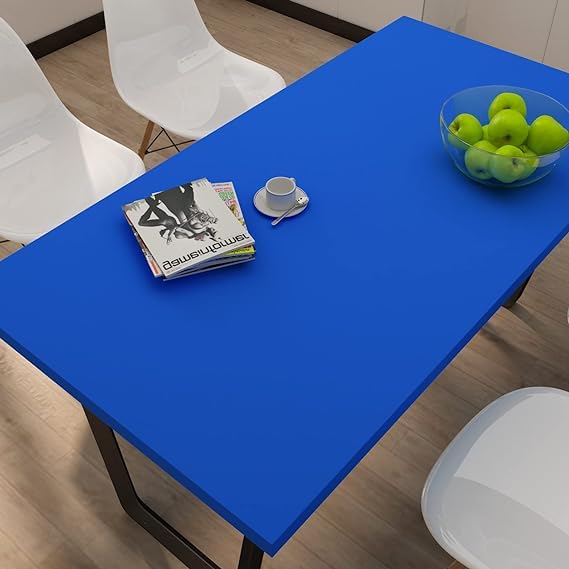 Image of HOME13 Self Adhesive Wallpaper Royal Blue Matte Removable and Decorative Vinyl Wallpaper for Kitchen Countertop Cabinets Table 2 Ft x 20 Ft with 2pcs