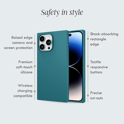 Coque carrée silicone iPhone 11 Pro Max fine mate verte polyuréthane