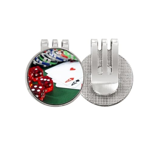 Marqueur de balle de golf style dé de poker pour vos parcours du week-end entre amis