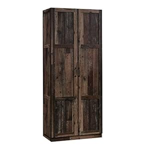Sauder Select Storage Cabinet Pantry Cabinet Kitchen Storage with Adjustable Shelves Bathroom Storage Cabinet in Reclaimed Pine