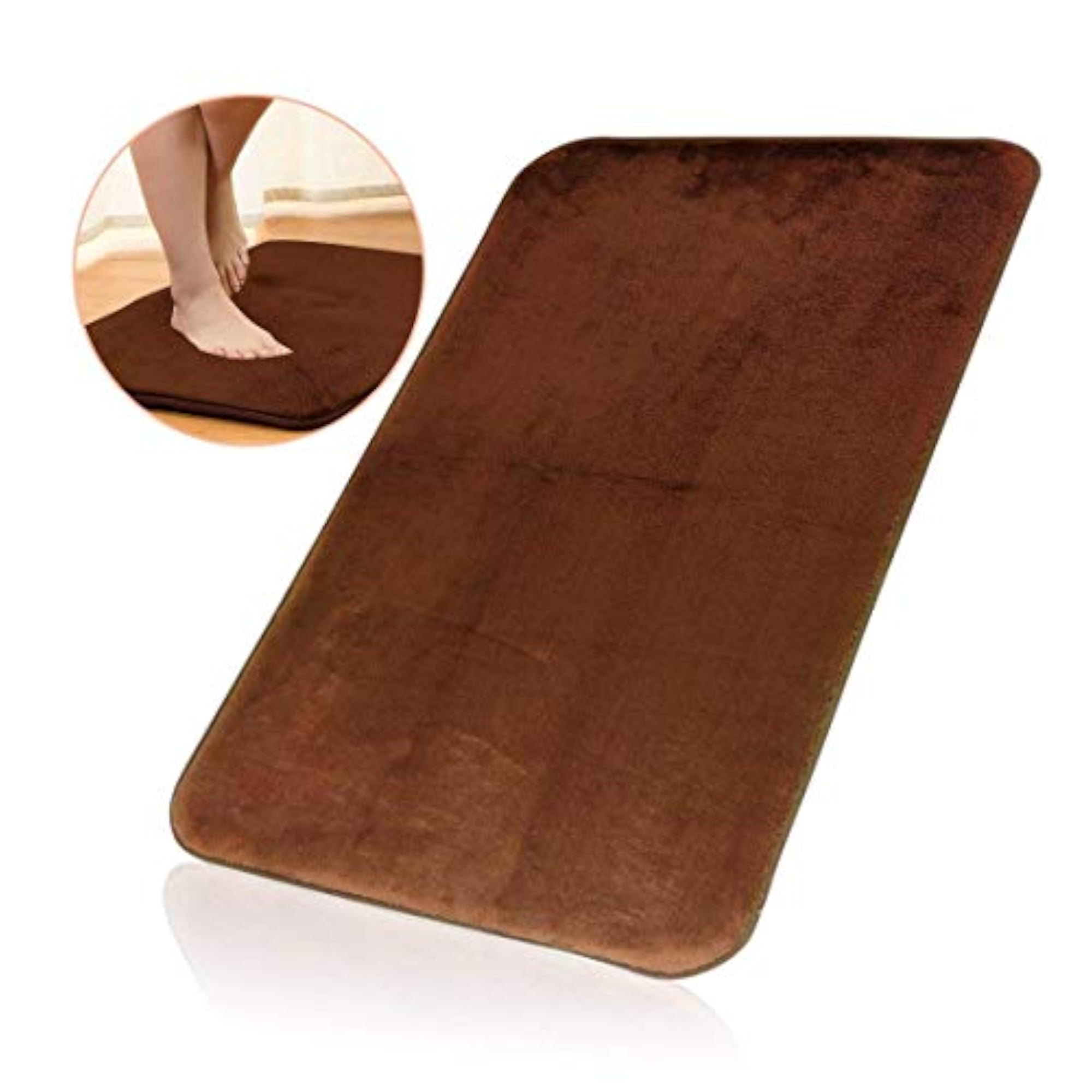 Absorbent Super Cozy Bathroom Rug, Plush Decor Mat