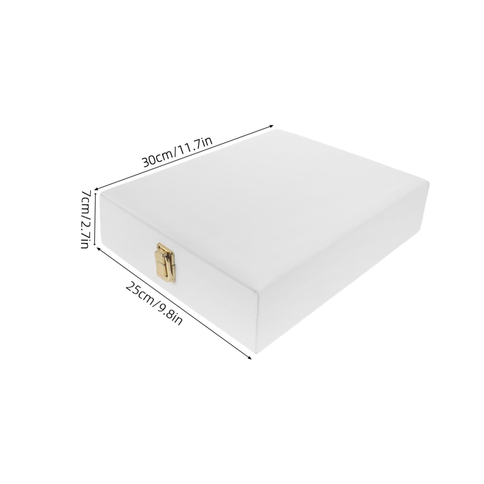 minkissy Eleganckie Etui Biżuterię z Pokrywą Organizer Naszyjniki Bransoletki Kolczyki i Pierścionki Praktyczne Pudełko Do Przechowywania Zestawów Biżuterii Podróż i Ś Białe PU