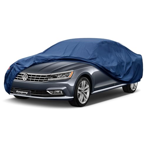 Image of Kaugung Heavy Duty Car Cover Custom Fit Volkswagen VW Passat (1994-2025),Waterproof All Weather Resistant Outdoor Sun Rain Dust Snow Protection with Anti-Theft Lock.(USA Warehouse,Within 3-7 Days)
