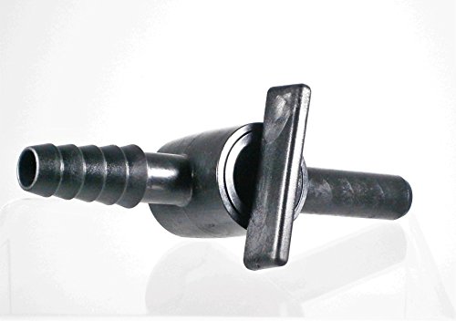 Preisvergleich Produktbild Kunststoff-Schlauchverbinder Ø 10-13 mm - Kunststoffhahn / Auslaufhahn / Absperrhahn / Hahn / Aquariumventil