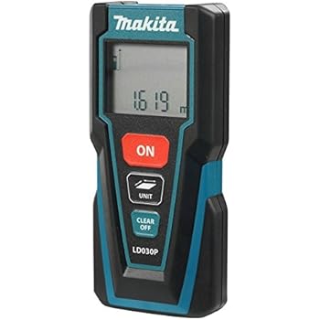 Makita LD030P Laser Distance Measure, Complete with 2 x AAA Batteries, 30 m