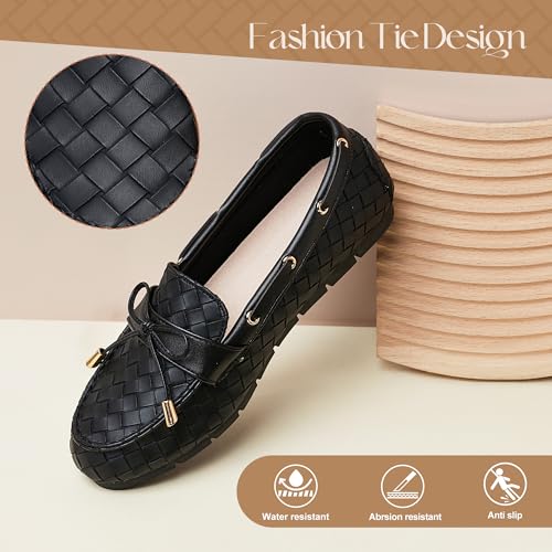 Image of Loafers for Women Comfortable Slip On Flats with Memory Foam Insole for Daily Wearing
