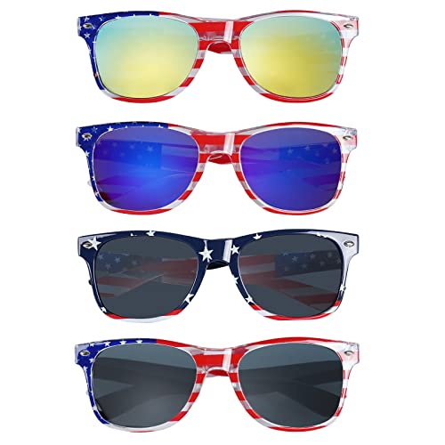 Giga Gud 4th of July USA Flag American America USA Flag Patriotic Sunglasses4