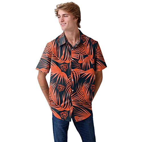 Camisa Aloha Chicago Bears Botones Ropa Cómoda de Verano Talla 3XL 2