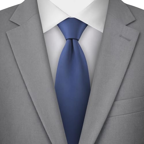 Image of Jacob Alexander Solid Color Mens Tie - Soft-lined Necktie - Timeless Formal Look for Weddings and Business - (Regular Size)