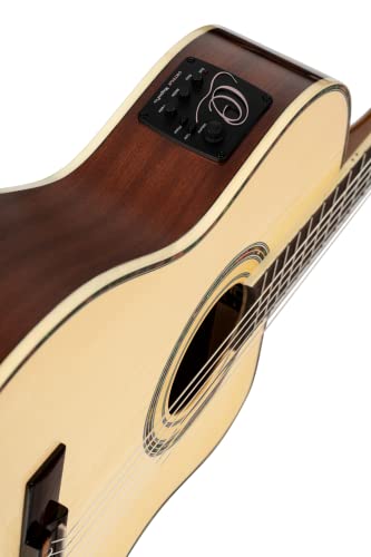 Ortega RCE145NT Thinline – Guitare Classique 4/4 - Les Beatles, Paul McCartney, John Lennon, RIngo Starr, George Harrison Ortega RCE145NT Thinline - Guitare Classique 4/4 – Image 7