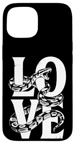 �{�[���p�C�\�� �T���O���X���D�� ঒��� �w�r Ball Python Snake Owner Love �X�}�z�P�[�X iPhone 15 �p