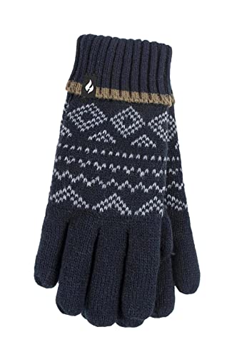 HEAT HOLDERS Mens Mendip Gloves | Insulated Cold Gear Gloves | Advanced Thermal Yarn | Warm Soft + Comfortable