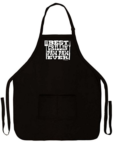 ThisWear Best Grillin' Paw Paw Ever Funny Apron for Kitchen BBQ Barbecue Cooking