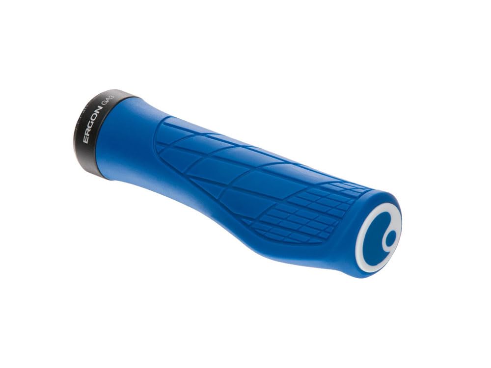 Ergon GA3 Ergonomic Lock-On MTB Grips – Winged Design for Mountain Bike Comfort and Wrist Support, Black, Small