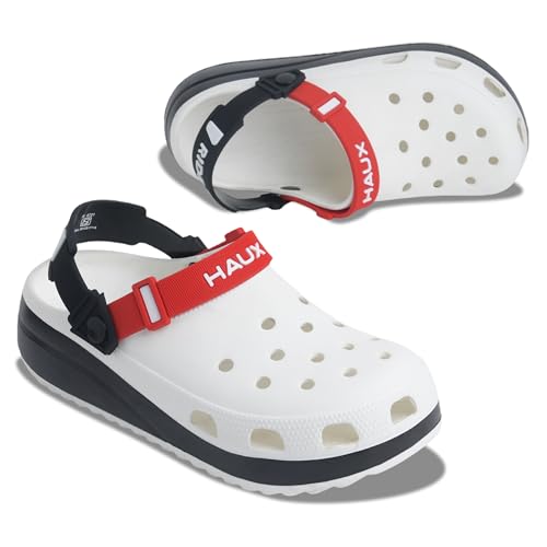 Image of HAUX Classic Ultra Soft Clogs /Sandals with Adjustable Back Strap| Comfortable & Lightweight| Stylish & Anti-Skid| Indoor & Outdoor Casual Sports Mules Boys