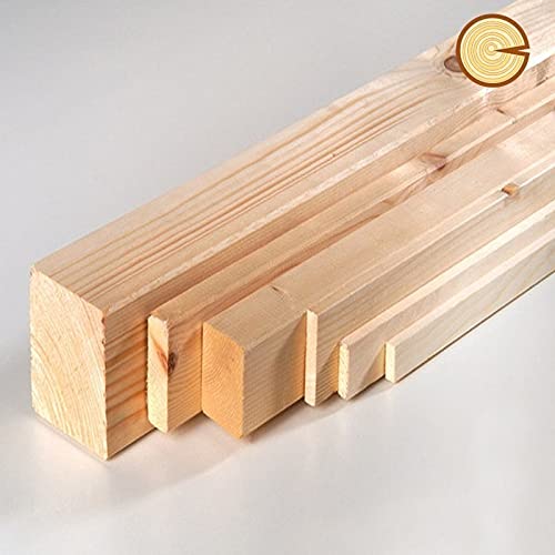 Travetti morali piallati abete sezione : 50 x 50 mm - pacchetto offerta / 100 cm (5 pz.)