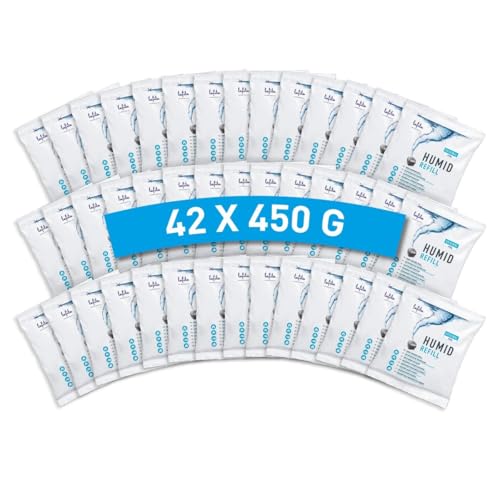 Lafita Lot de 42 recharges pour déshumidificateur, 450 g, sans parfum, granulés