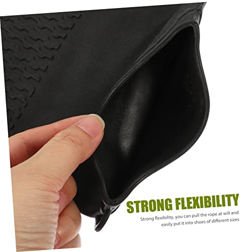 1 par de cubiertas para zapatos impermeables de silicona para hombre y mujer, zapatos de agua duraderos miniatura 2