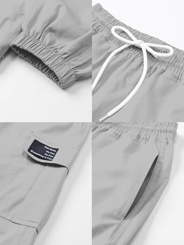 Image of SANGTREE Girls & Womens Drawstring Cargo Jogger Pants,3 Years - Women 3XL
