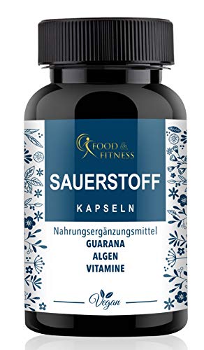 Sauerstoff Supplement, Biomittel für eine optimale Sauerstoffaufnahme, die Atmung und Lungenfunktion, die körperliche und geistige Leistung, als Lungenkraut Alternative. 60 Kapseln