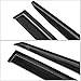 IKON MOTORSPORTS Out Channel Window Visors Compatible with 2011-2018 Hyundai Veloster, Dark Smoke Slim Style Acrylic Car Rain Sun Window Shade Guard Visor