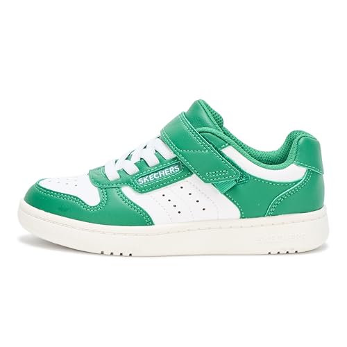 Skechers Boys' Quick Street Sneaker, Green/White, 3 Little Kid - image 2