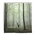 Produktbild CPYang Duschvorhänge Tier Hirsch Nebel Wald Wasserdicht Schimmelbeständig Badvorhang Badezimmer Home Decor 168 x 182 cm mit 12 Haken