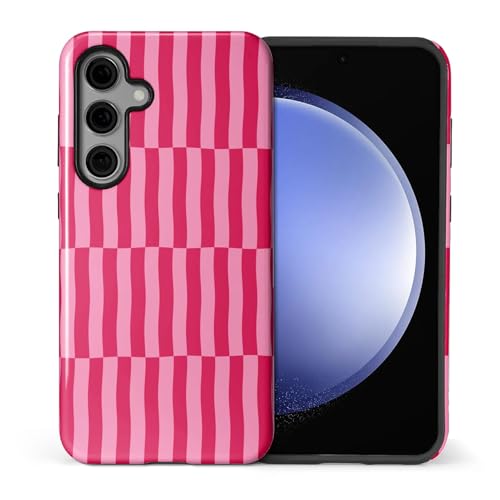 Coque Samsung S23 FE rouge rose HL2 stylée pour vos sorties urbaines