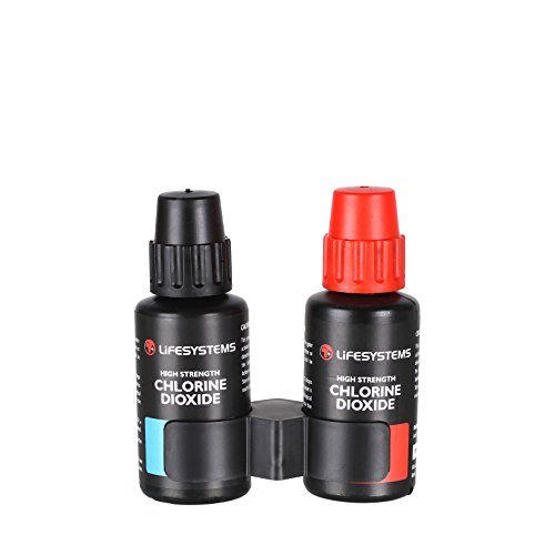 Lifesystems Unisex's Chlorine Dioxide Water Purification Drops, Black, 2 x 30ml