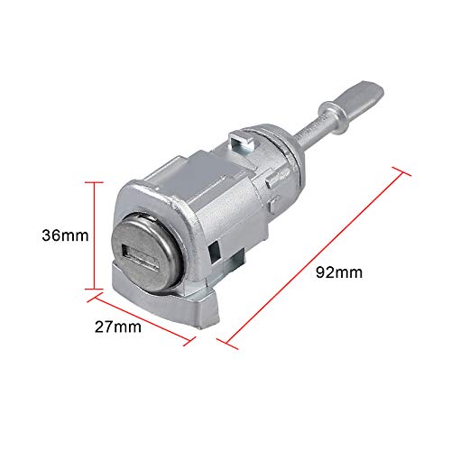 Justech 2x Schließzylinder 604837167 604837168 Türschloss mit Schlüssel Schlüßel Fahrzeugtür...