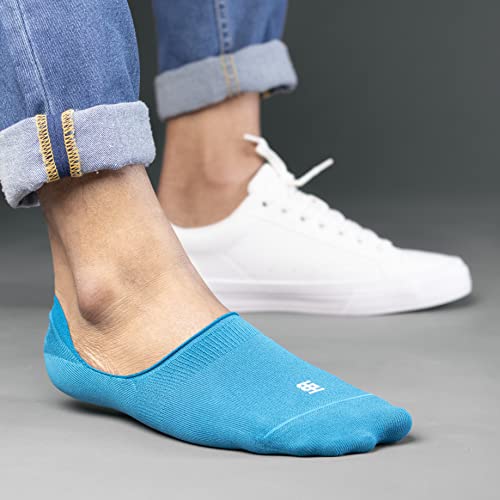 Image of SockSoho Premium Loafer Cotton Socks for MEN - (COLOR: Multicolor | Loafer Length | 7-12 UK Size)