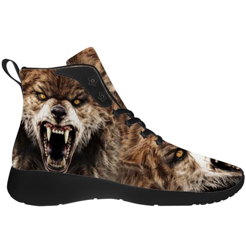 Wolf Shoes for Men Women High Top Sneakers High Top Shoes Gifts for Boyfriend Girlfriend4